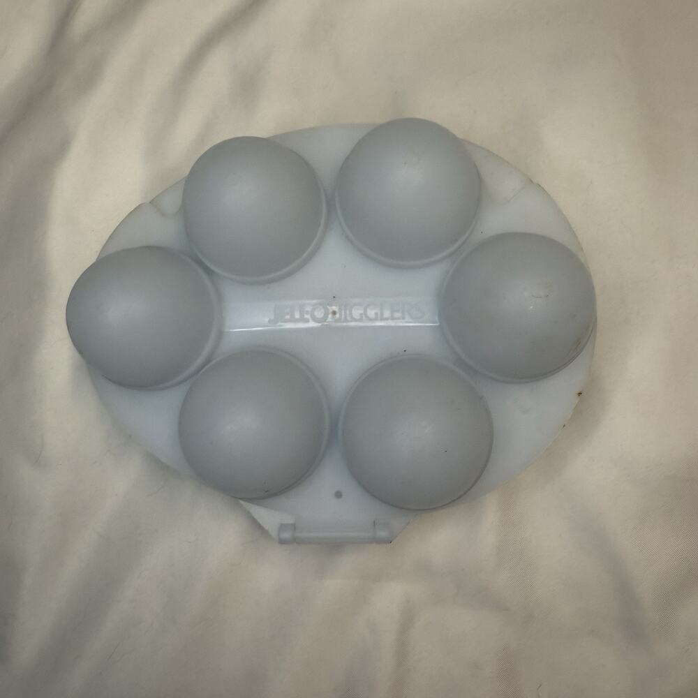 Vintage JELL-O Jigglers Egg Mold Plastic Mold Tray 6-Egg Shape 2-Piece Mold 90s